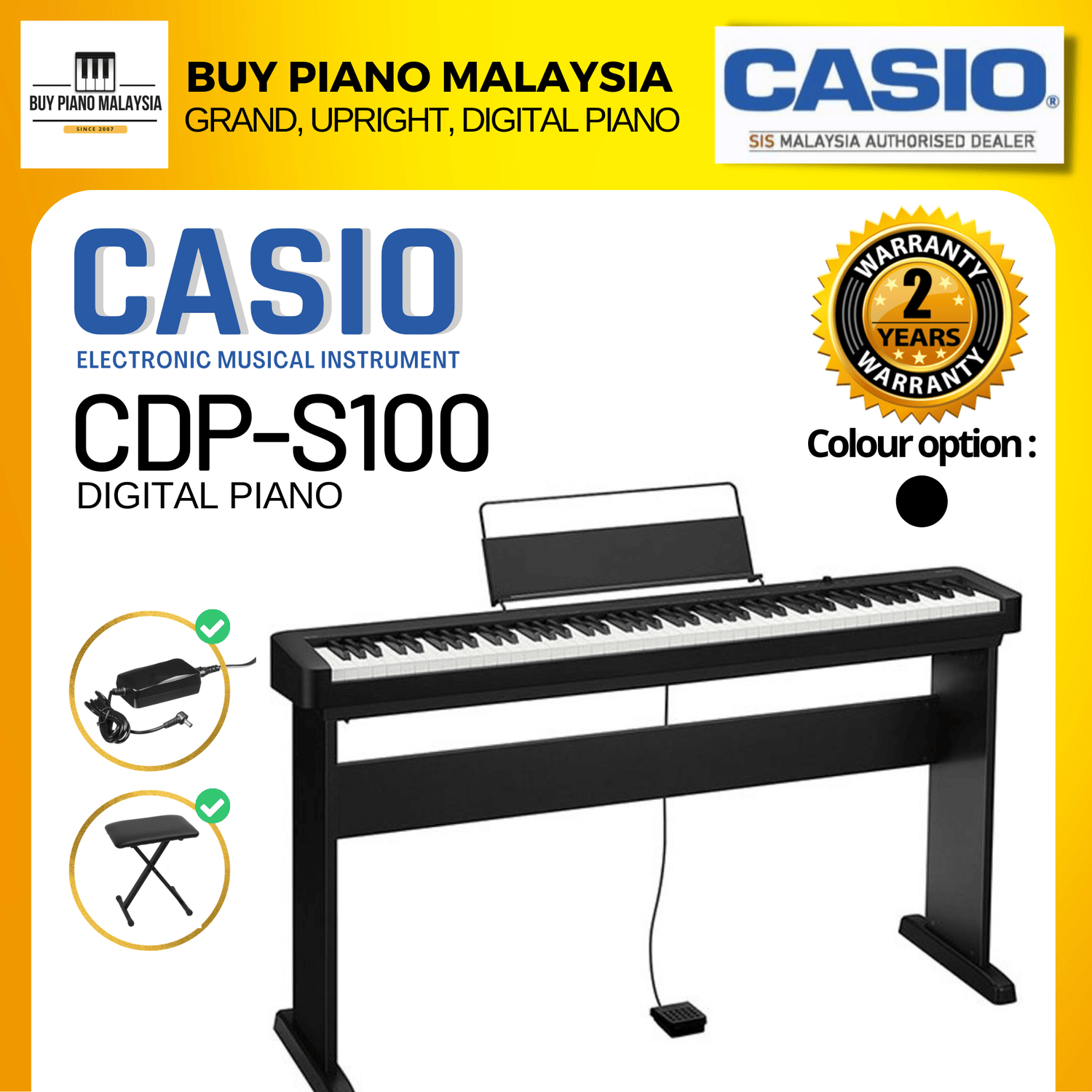 88 Key Casio Cdp 100 Price CASIO CDP-S100 (88-KEY DIGITAL PIANO